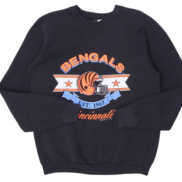 Vintage 80s Cincinnati Bengals Football Sweatshirt, Retro NFL Cincinnati Bengals - Picture 1 of 2